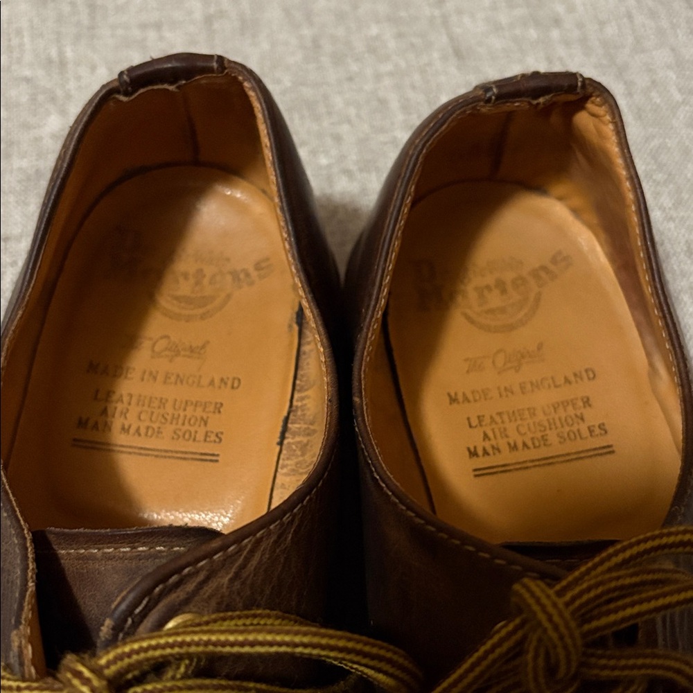 Vintage Dr. Martens 1561 Crazy Horse Leather Oxford Shoes Made in England - Picture 6 of 12